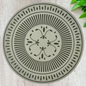 IKEA TUVIRIS Place mat Gray-Green/Patterned Plastic 14 ½ " -‎ Set of 6
